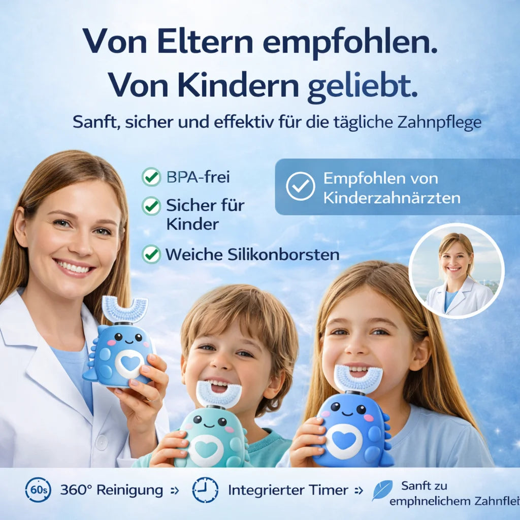 Milnaya DinoLächeln™ – 360° elektrische kinderzahnbürste